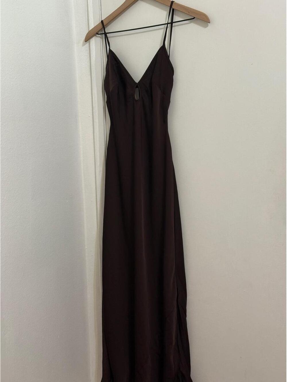 Aritzia Viral Duskfall Dress | rich mocha brown 🐻✨| Size M - Picture 5 of 7